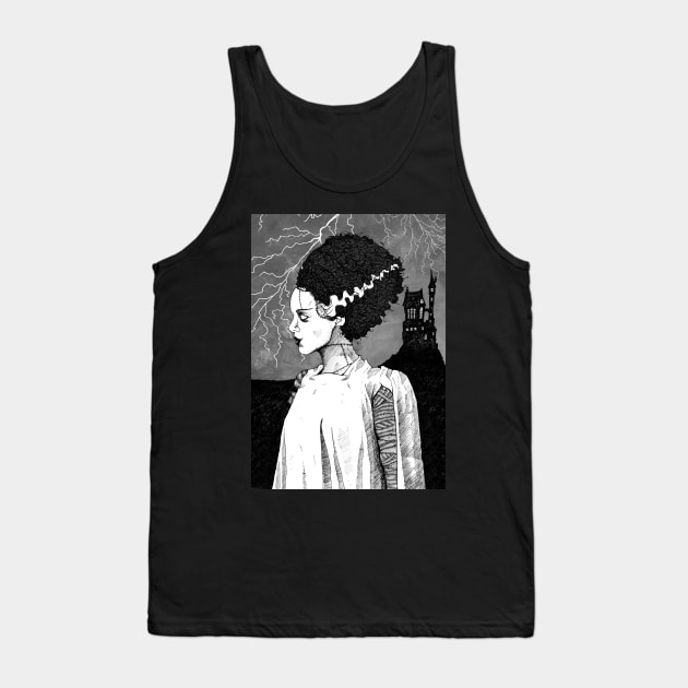 Bride of Frankenstein Tank Top by djrbennett